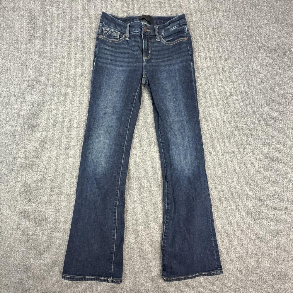 Buckle Black Jeans Womens 25 Medium Wash Low Rise Slim Bootcut Stretch Fit 53